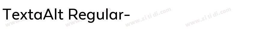 TextaAlt Regular字体转换